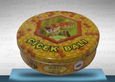 2 Kg Yuvarlak Bal Tenekesi